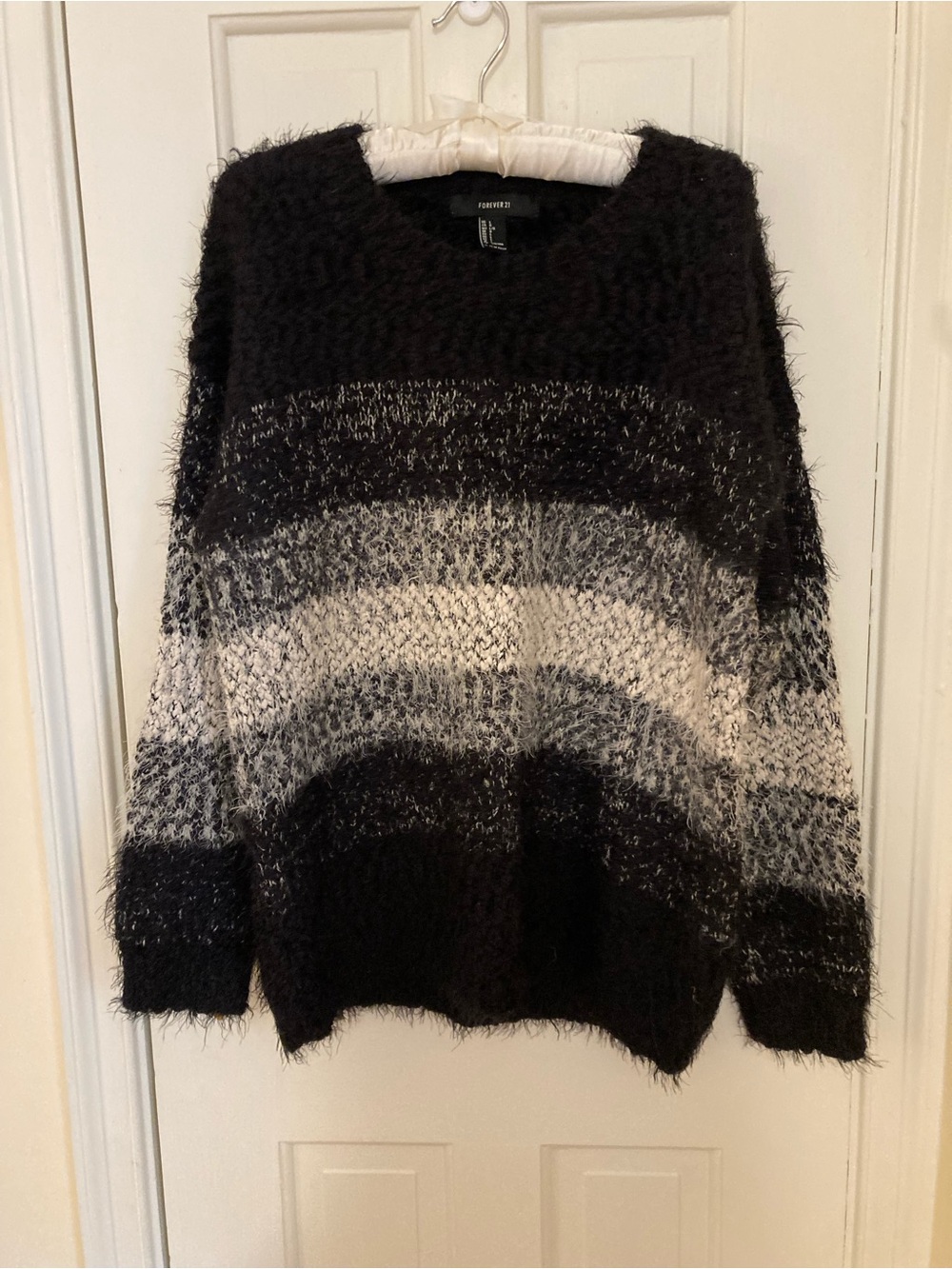 Women's soft, cozy striped sweater
